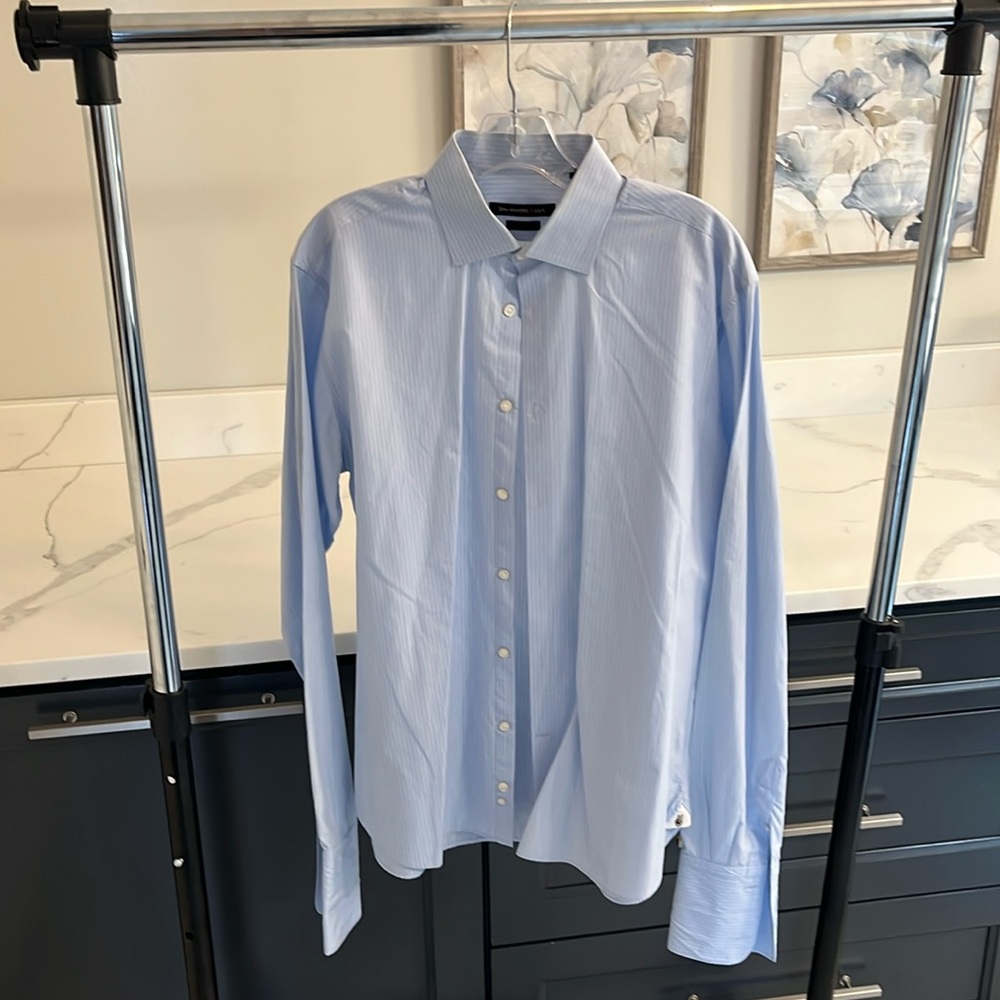 John Varvatos Dress Shirt 36/37 Sleeves